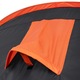 Cort camping Spokey, poliester, 4 persoane, 2 spatii, 430x220x130cm, portocaliu/negru