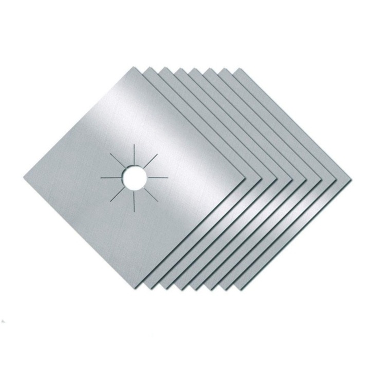 Védőfólia tűzhelyhez TF-02, teflon, szürke, 27 x 27 cm, 4 db-os készlet