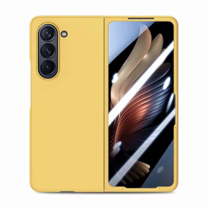Husa de Protectie Antisoc pentru Samsung Galaxy Z Fold7, Protectie pentru Ecran, Galben
