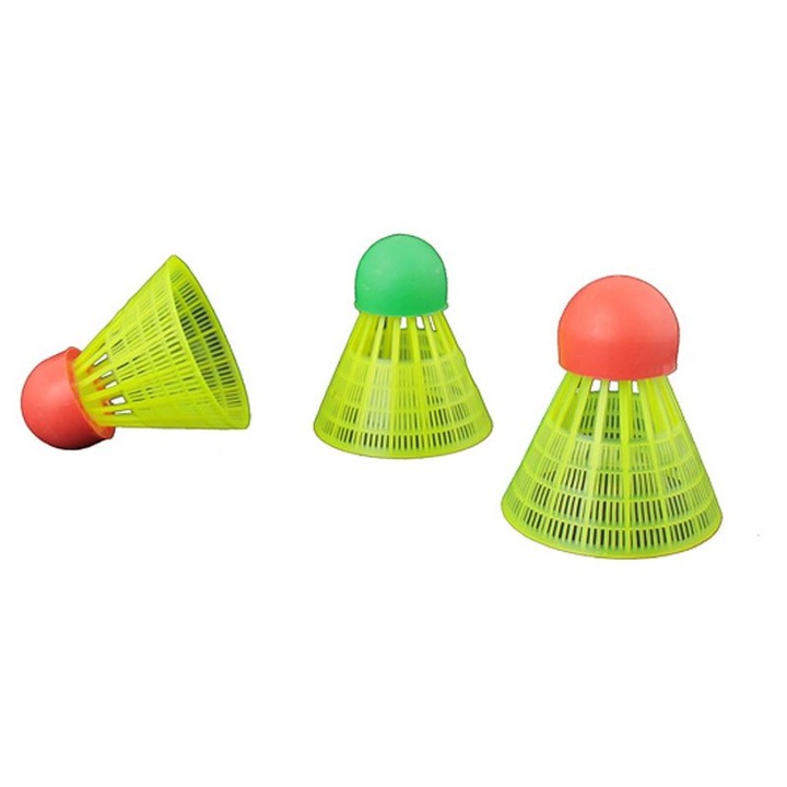 Комплект 3 волани Techman Speedminton, найлон, зелени