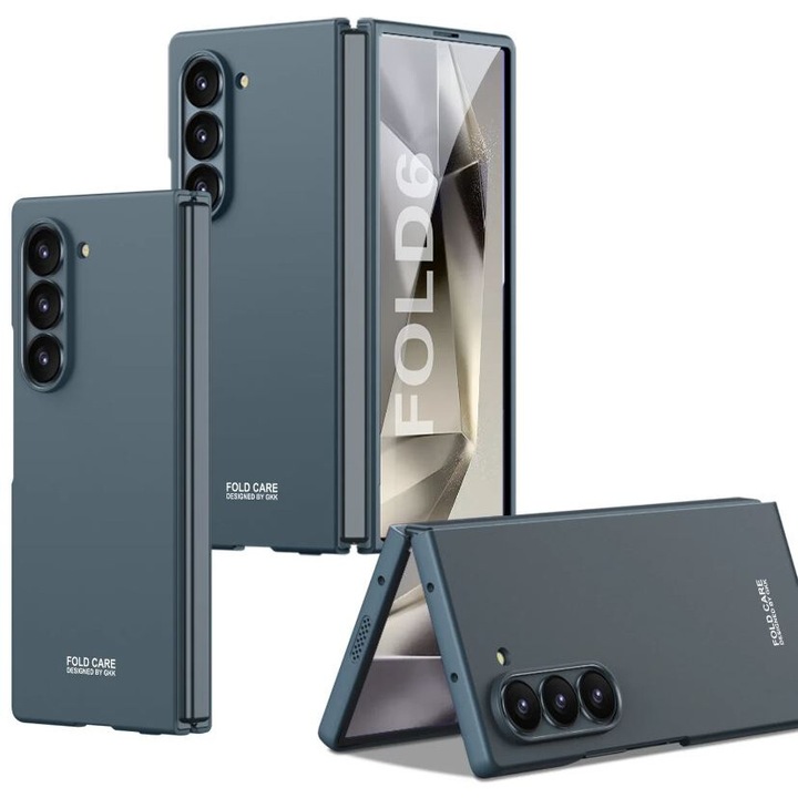 Husa Ultra-thin antisoc, Protectie ecran si camera, Pentru Samsung Galaxy Z Fold 6, Protectie completa, Verde
