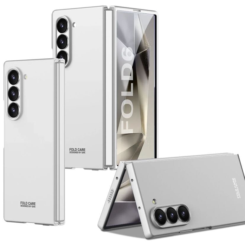 Husa Ultra-thin antisoc, Protectie ecran si camera, Pentru Samsung Galaxy Z Fold 6, Protectie completa, Argintiu