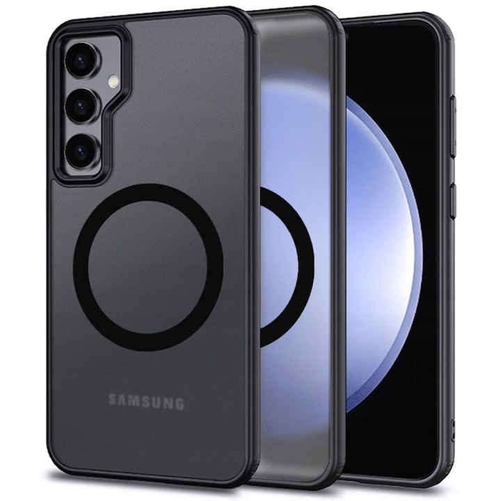 ΠΠ΅ΠΉΡ Π·Π° Samsung Galaxy A35 5G A356, Magmat, Grip Pro, MagSafe, T24, Intense Dark