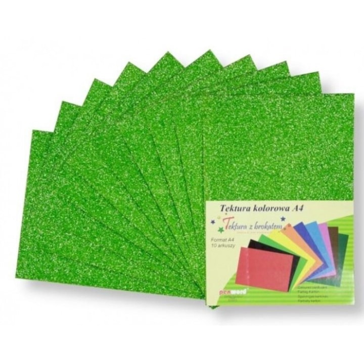 Set 10 coli lucru manual, Penword, Carton, A4, Verde