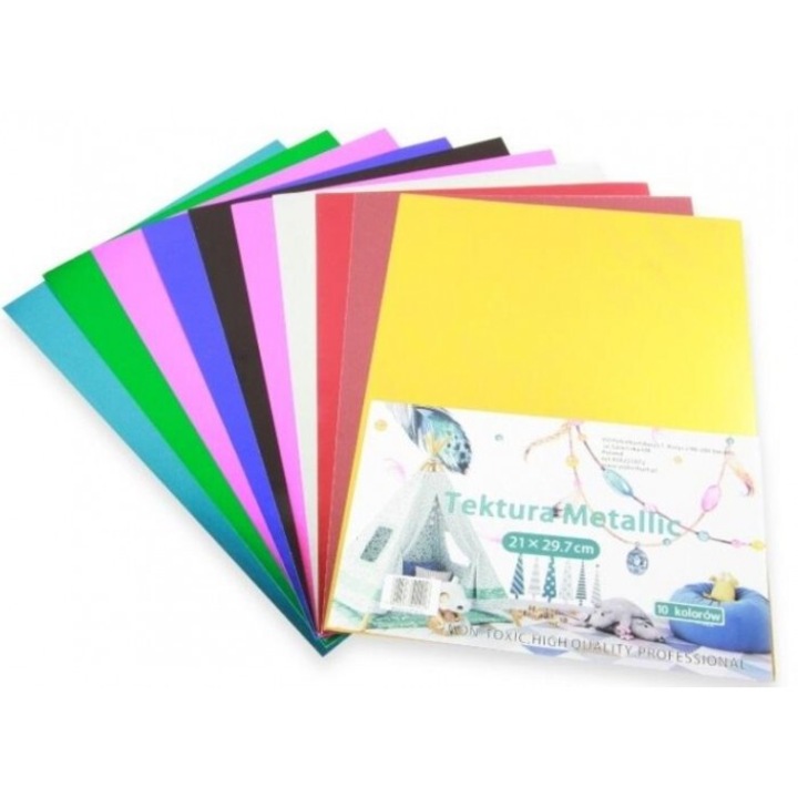 Set 10 bucati carton lucru manual, Penword, Pentru artizanat, A4, Multicolor