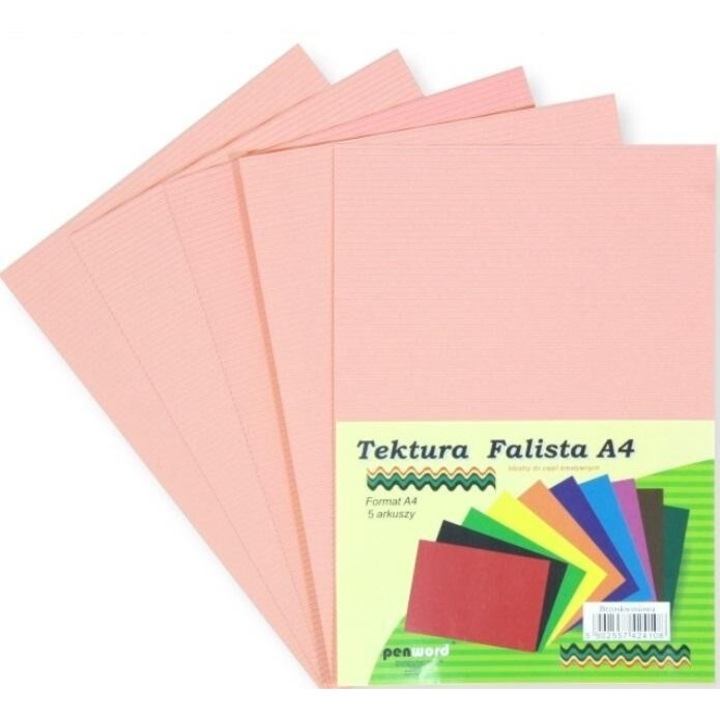 Set 5 bucati carton lucru manual, Penword, Pentru artizanat, A4, Roz