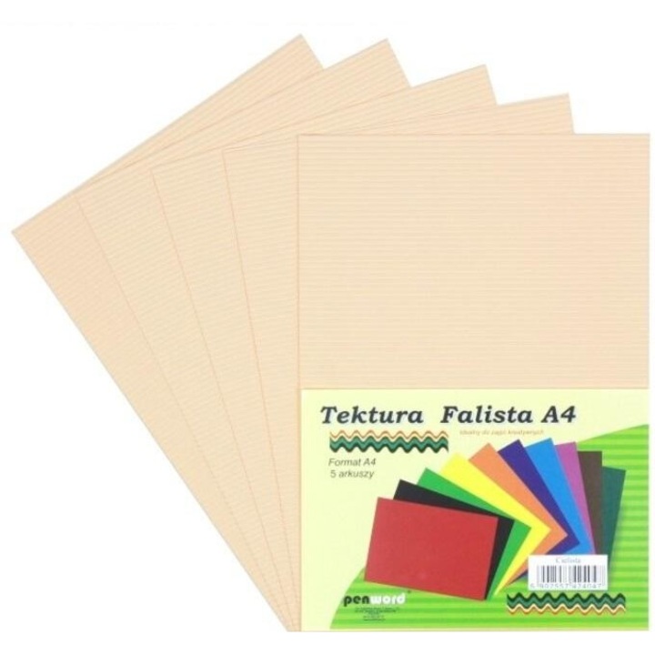 Set 5 bucati carton lucru manual, Penword, Pentru artizanat, A4, Bej