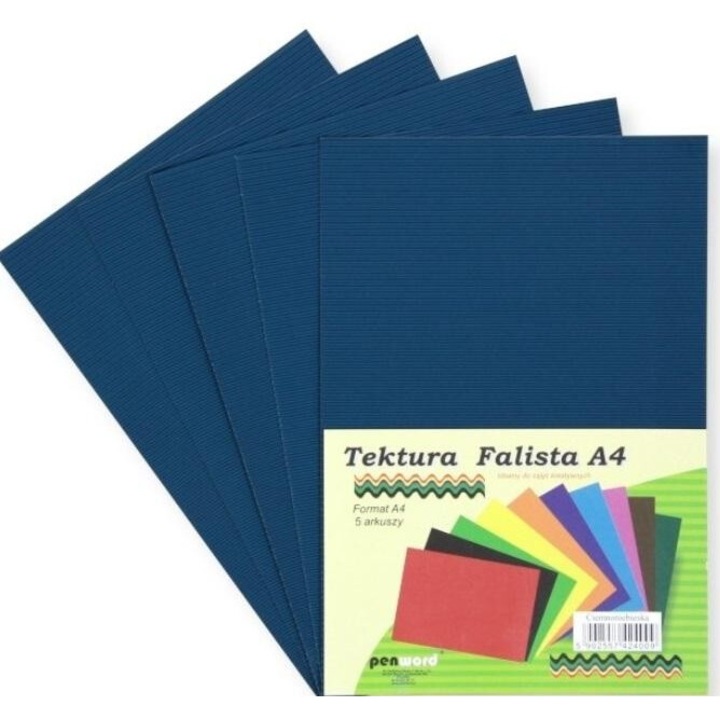 Set 5 bucati carton lucru manual, Penword, Pentru artizanat, A4, Bleumarin