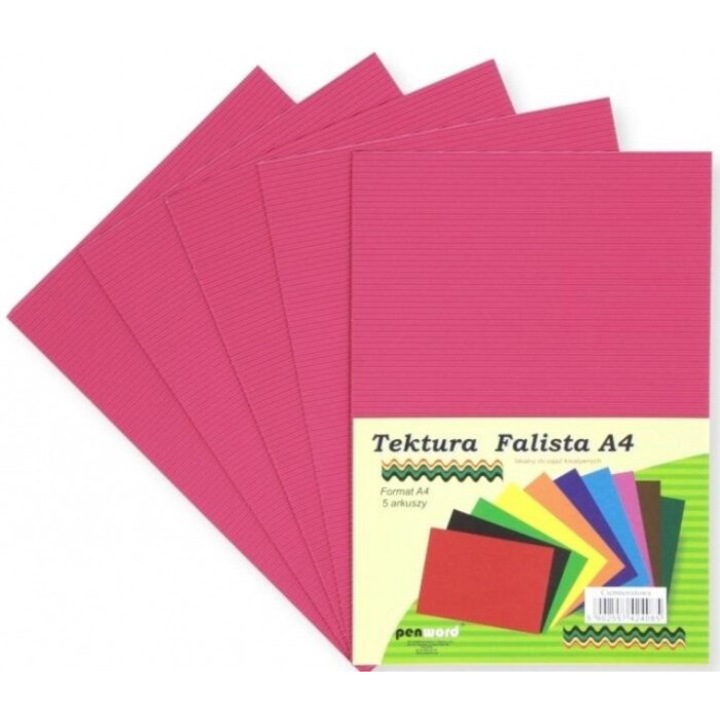 Set 5 bucati carton lucru manual, Penword, Pentru artizanat, A4, Fucsia