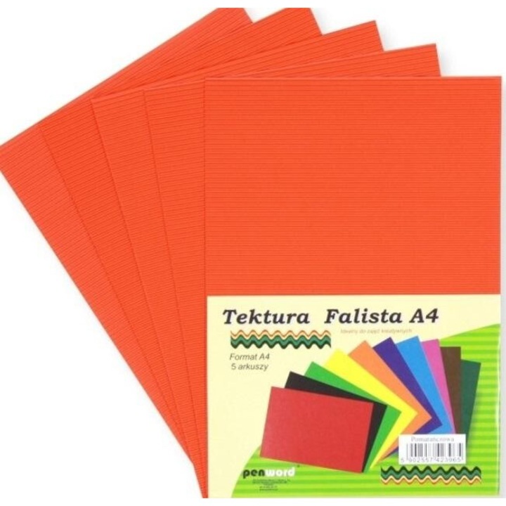 Set 5 bucati carton lucru manual, Penword, Pentru artizanat, A4, Portocaliu