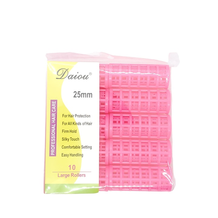 Bigudiuri Din Plastic cu Capac 10 buc./25 mm