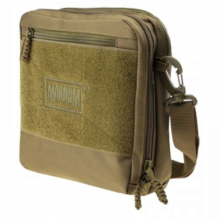 Geanta organizatoare de buzunar, Magnum, 2 compartimente, verde/maro, 23x24x7cm