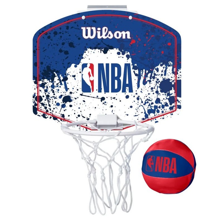 Kosárlabda palánk, Wilson NBA Team Mini Hoop, tarka, 30x45cm