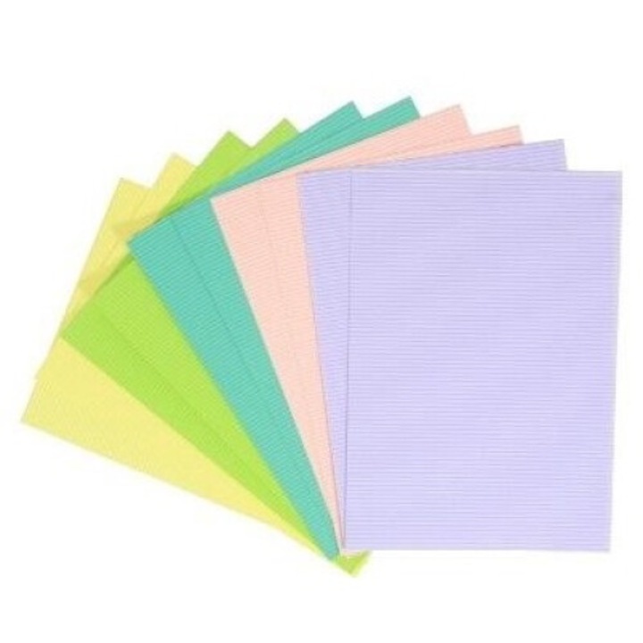 Set 10 coli carton ondulat A4, Penword, pastel, in folie