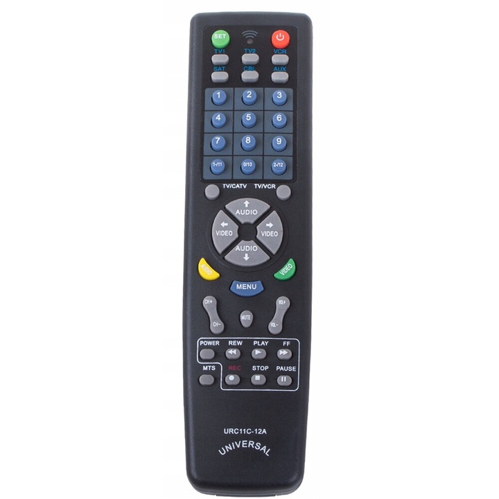 Telecomanda universala, Verk Group, Multifunctionala, Negru, 19.5x5x2.5cm