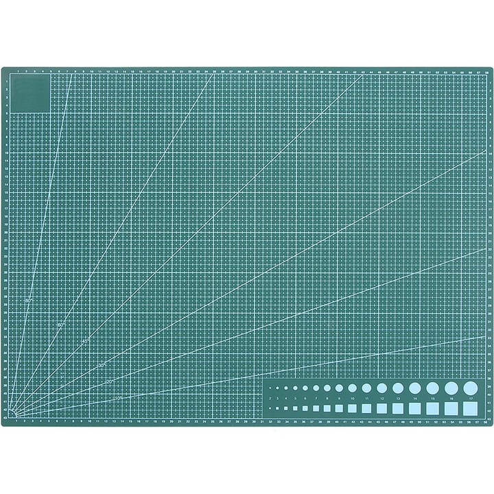 Covoras de taiere autovindecare, Verk Group, A2, dublu strat, 45x60cm, verde