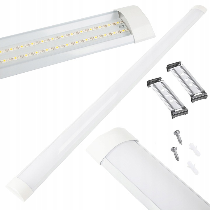 Lampa LED Verk Group, montaj, 28W, 120cm, neutrala, 120x7.5x2.5cm