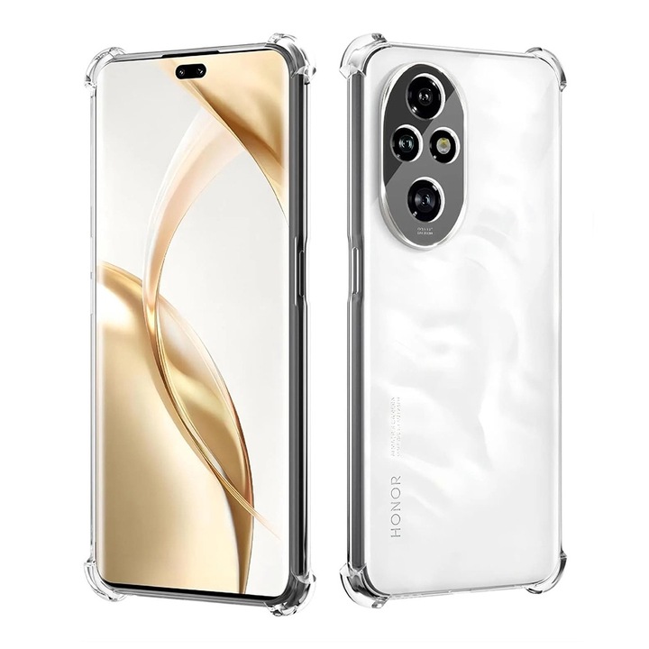 Кейс за Honor 200 Pro - Shockproof Clear Silicone - Прозрачен