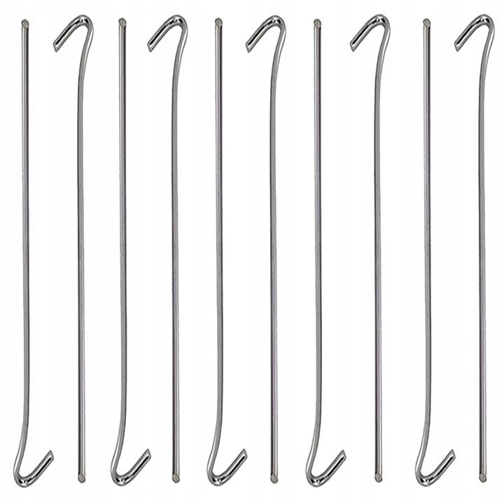 Set 10 tarusi cort Verk Group, otel, 31cm, argintiu