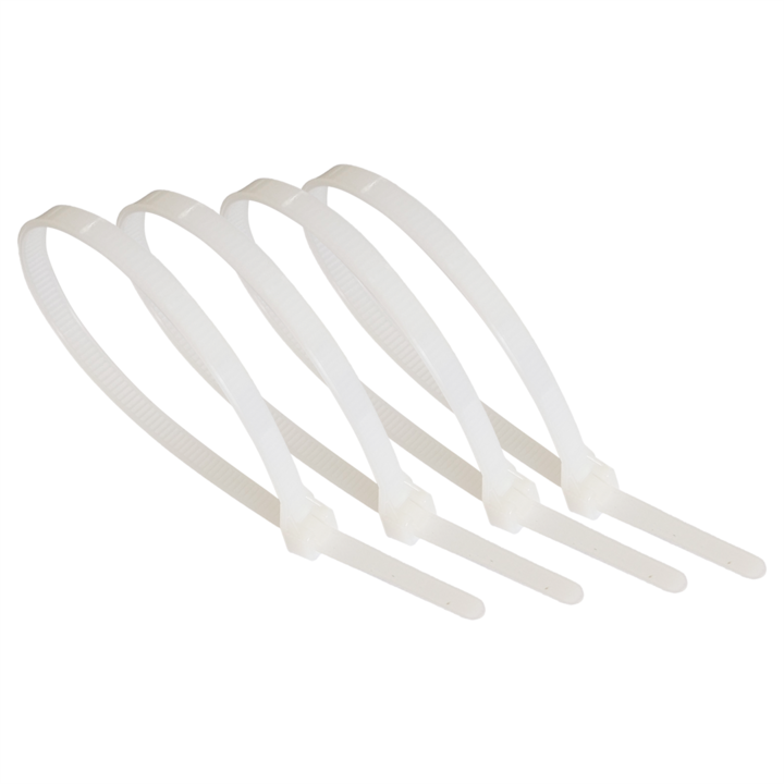 Set 50 coliere de prindere, Eko-Light 4.8x500mm, alb