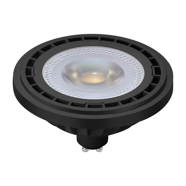 Bec AR111 LED negru (GU10 6W 4000K)