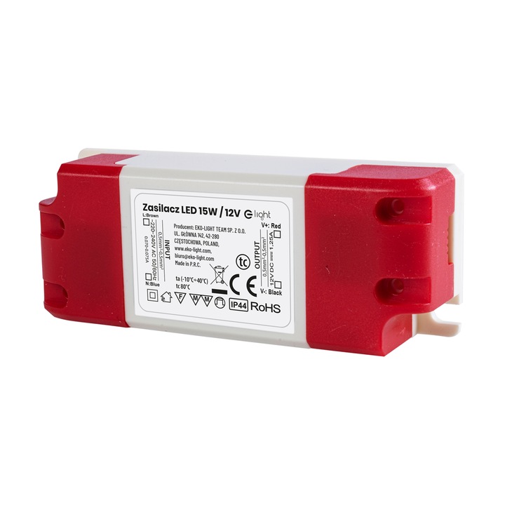Sursa de alimentare LED Eko-Light EKZAS746, 15W, IP44, 12V