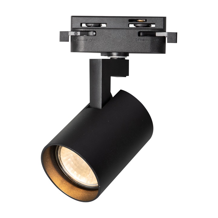 Spoturi MILAGRO Volf Track, set 1,5m, aluminiu, negru/zloty/bialy