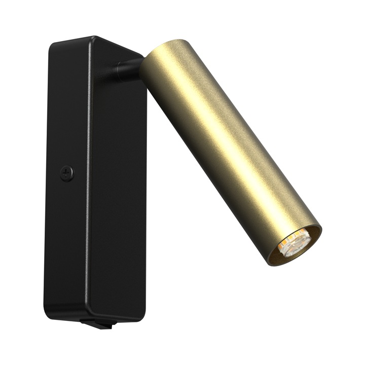 Aplica, Milagro, Aluminiu, G9, 40 x 120 x 70 mm, IP20, 230 V, Negru / Auriu
