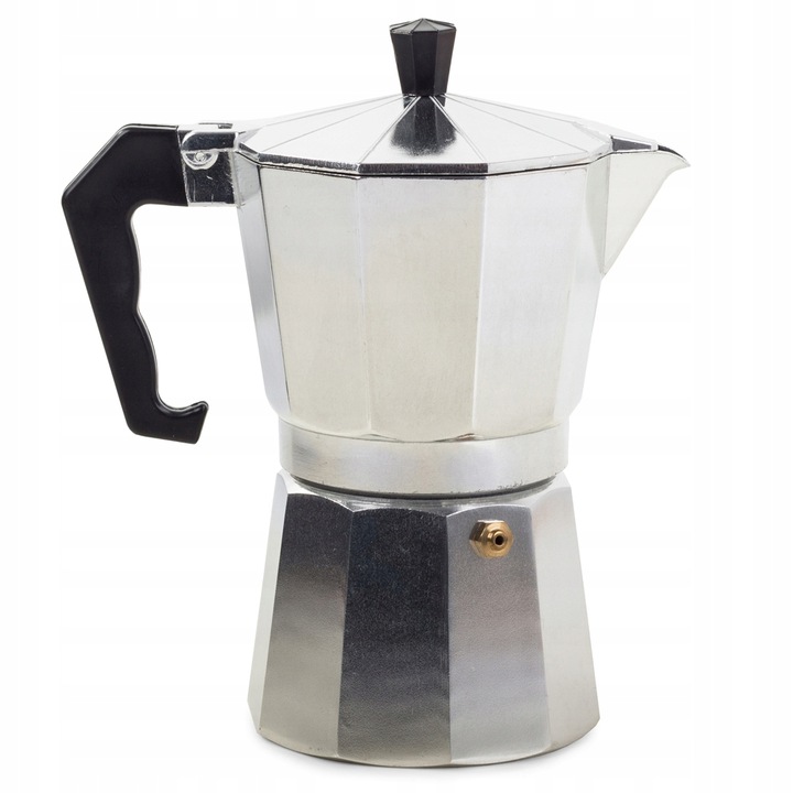 Espressor pentru aragaz Verk Group, aluminiu, 450ml, 9 cesti, argintiu, 21cm