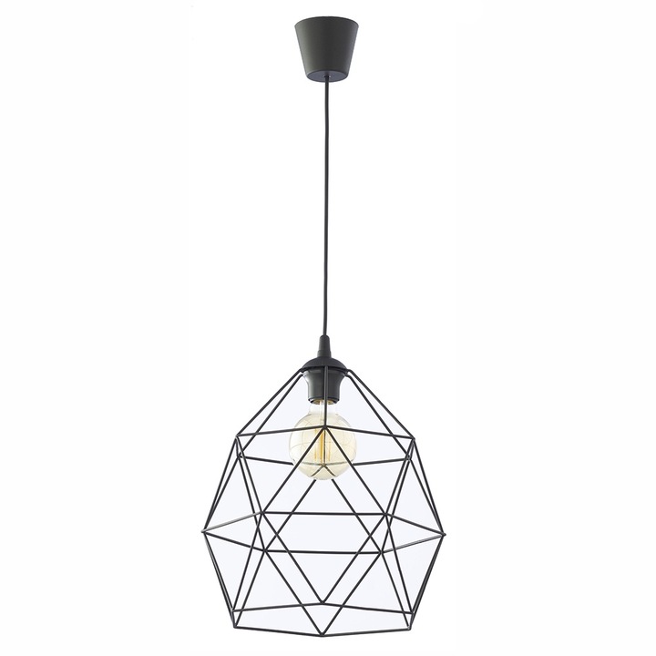 TK-Lighting GALAXY BLACK полилей, 1 плоча, черен, размери 330x330x1200mm