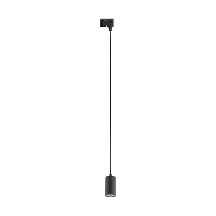 Pendul TK-Lighting, material plastic/otel lacuit, negru, soclu GU10