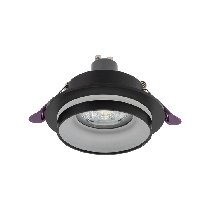 Спот TK-Lighting JET BLACK EYE, алуминий, пластмаса, черен, 92x92x38mm