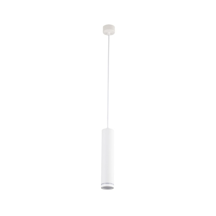 Lustra suspendata TK-Lighting JET WHITE, aluminiu, plastic, alb, 1xGU10, 55x55x130cm