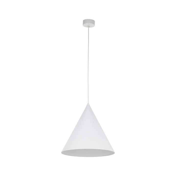Lustra suspendata TK-Lighting CONO WHITE, E27, alba, 32x32x165cm