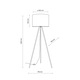 Lampadar TK-Lighting, E27, Maro
