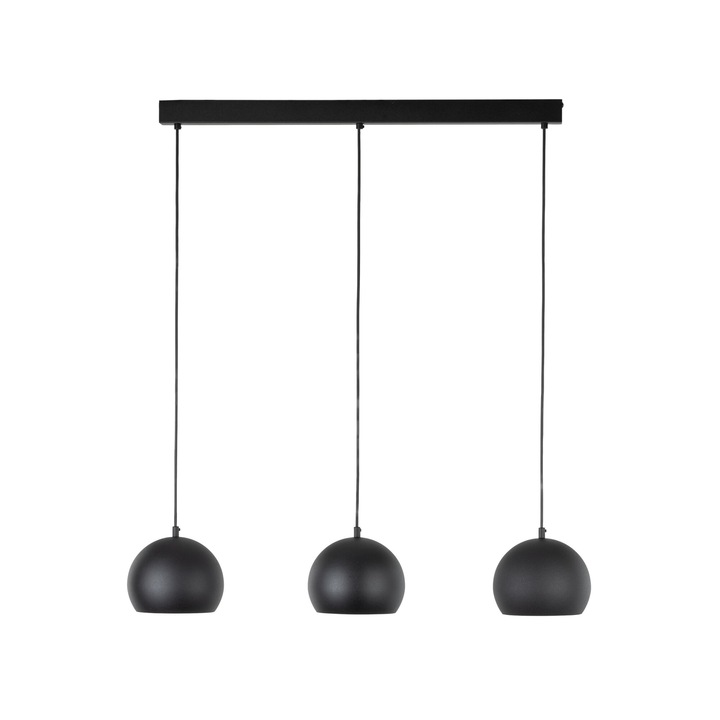 Lustra suspendata TK-Lighting ZOE BLACK, 3 surse de lumina, negru, E27