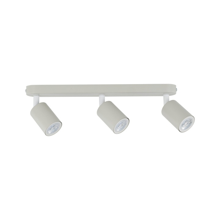 Plafoniera interior, TK-Lighting 3 surse de iluminat, gri, 520x175x140mm
