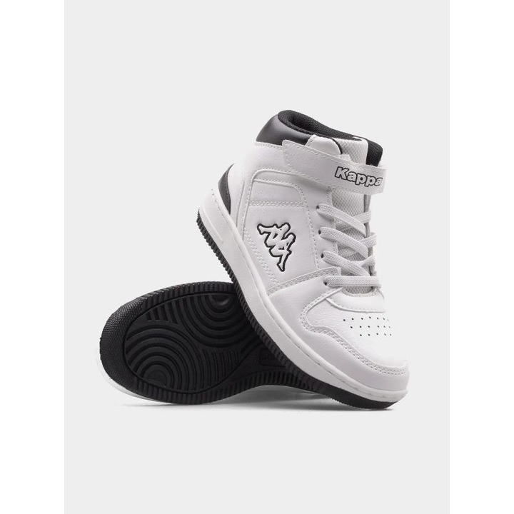 Gyermek sportcipő Kappa Coda Mid K Jr 261097k, szintetikus, fehér