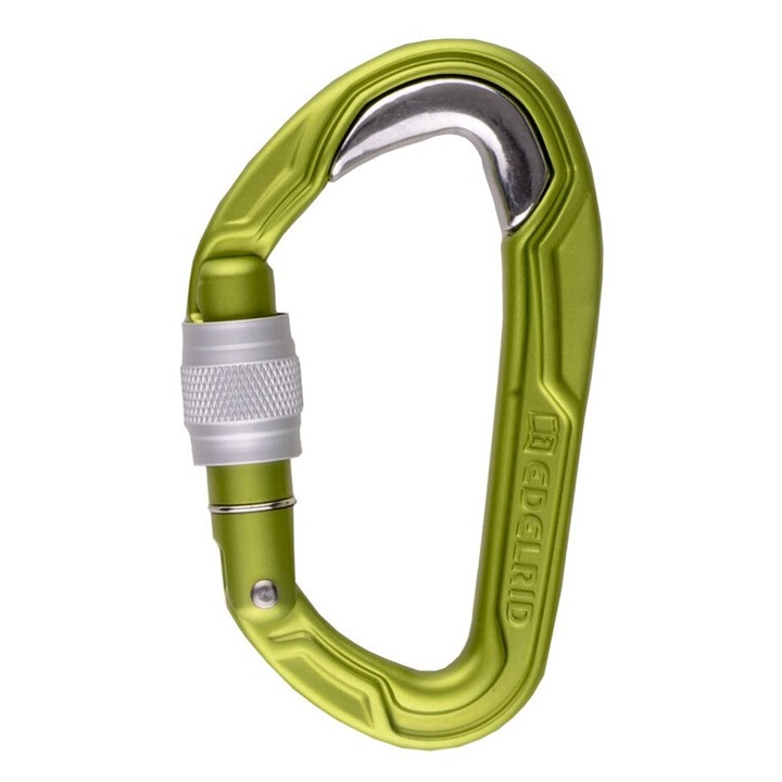 Carabina Edelrid Bulletproof Screw, verde, 60x100mm