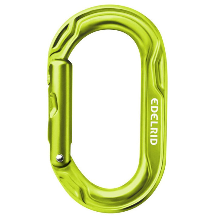 Carabina Edelrid Kiwi, oval, aluminiu, 57x100mm, verde