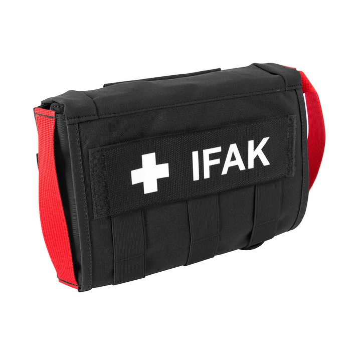 Комплект за първа помощ IFAK, Тасманийски тигър, Cordura, 19x14x5cm, черен