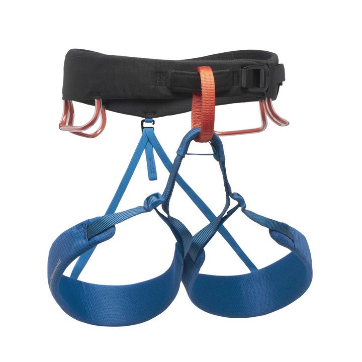 Ham alpinism Black Diamond Momentum, nylon/poliester, ajustabil, tehnologie Dual Core, multicolor, M