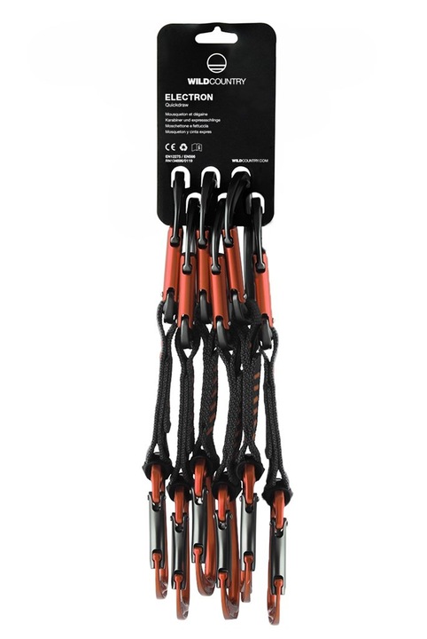 Set carabine alpinism Wild Country Electron Sport Draw, ergonomic, keylock, nylon, gri, 12cm
