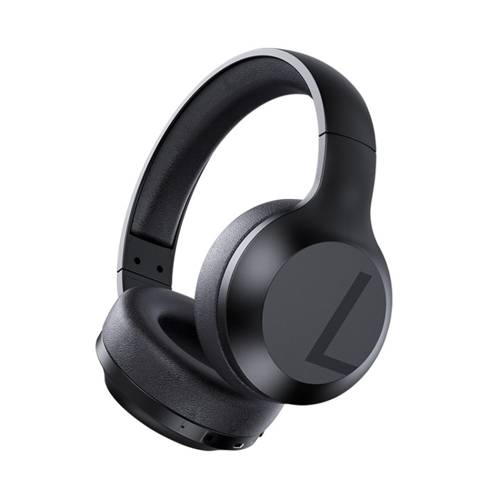 Casti wireless Over-Ear, REMAX RB-660HB, Bluetooth wireless, Multifunctionale, Cablu audio 3 5mm, Negre