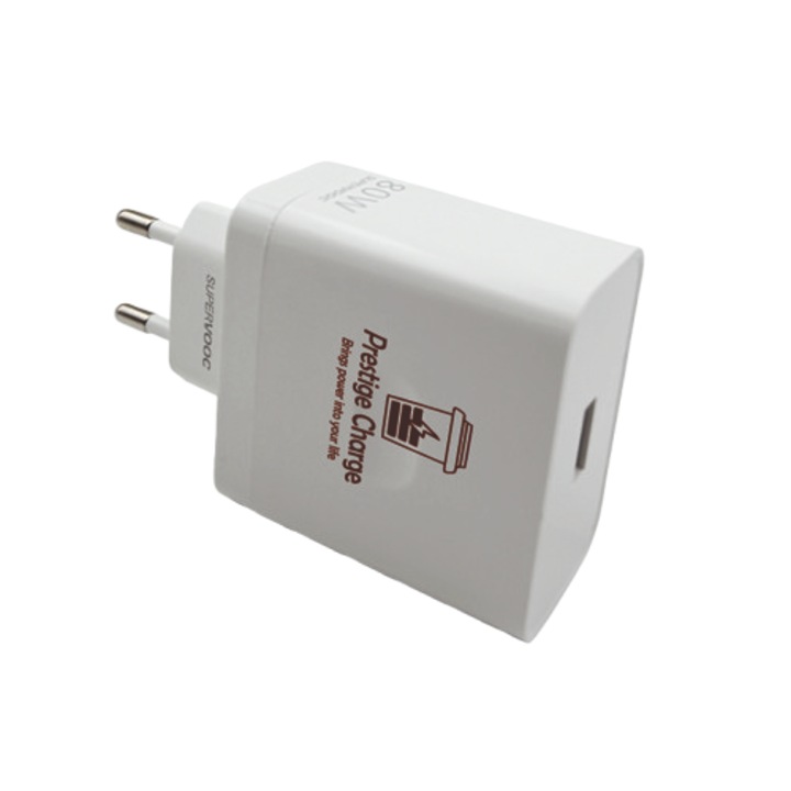 Incarcator SuperVooC USB 80W, AHA PRINT®, pentru Oppo, protectie tripla SupraTensiune, ScurtCircuit, SupraIncarcare