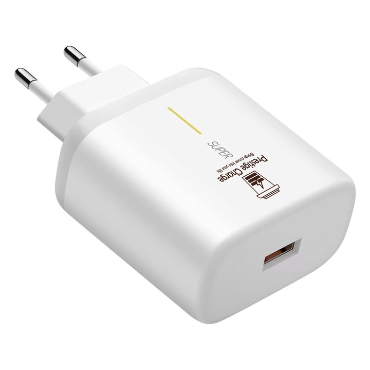 Incarcator SuperVooC USB 65W, AHA PRINT®, pentru Oppo, protectie tripla SupraTensiune, ScurtCircuit, SupraIncarcare