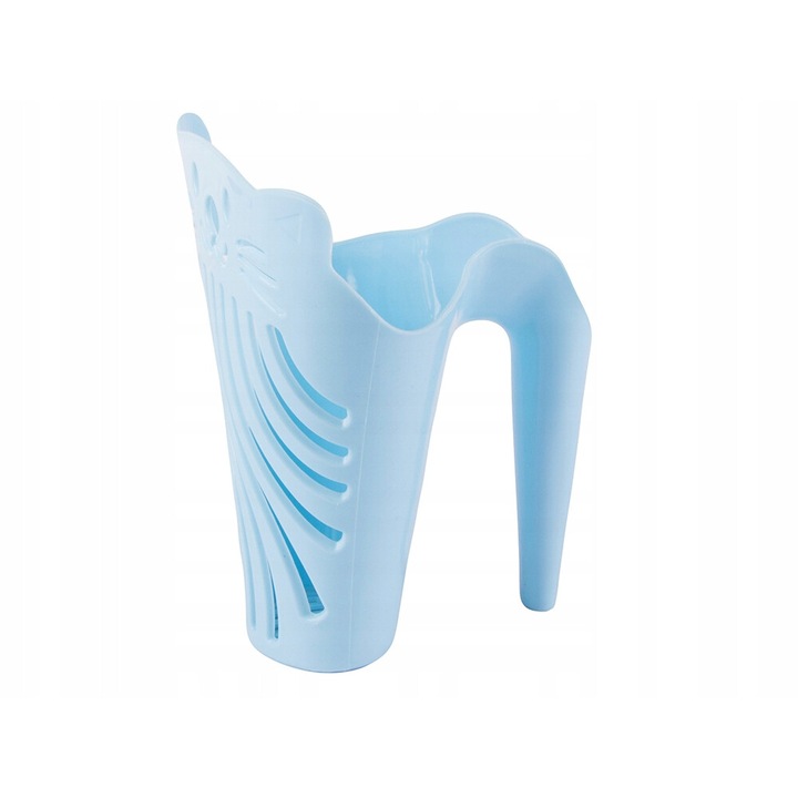 Lopata curatare litiera, PRZYJACIELE, Silicon, Albastru, 16.5x14 cm