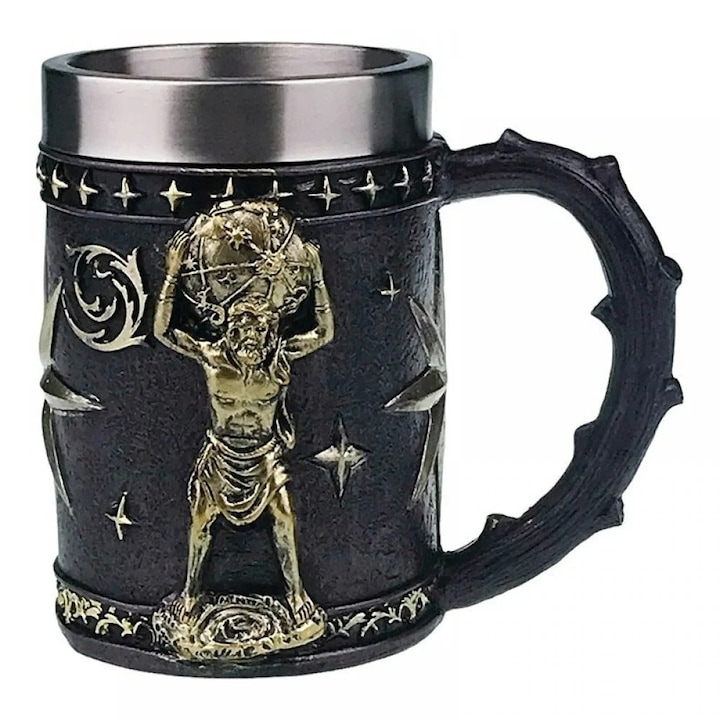 Halba Bere Medievala, 500 ml, negru, auriu