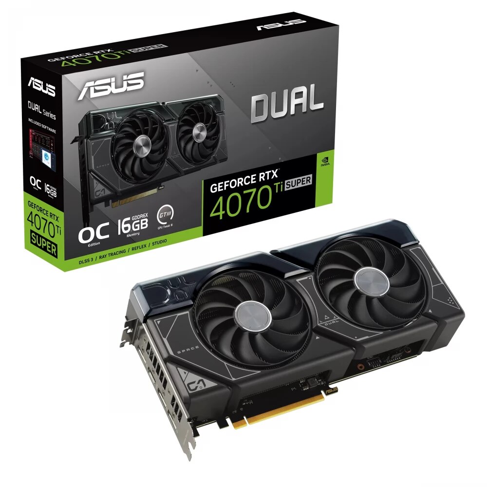 Placa video Asus DUAL-RTX4070TIS-O16G, 241351