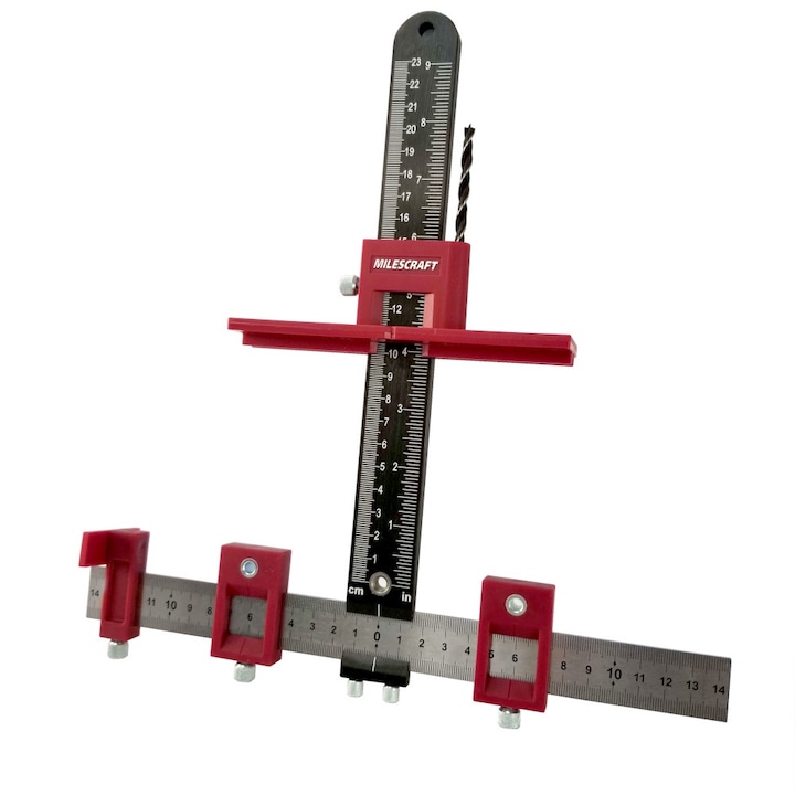 Set ghidaj taiere si accesorii, Milescraft, metric/imperial, 5mm, 30-250mm, multicolor